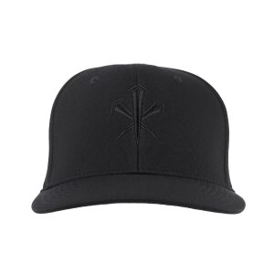 LMS Gear Logo Flexfit One Ten Snapback Cap Black on Black