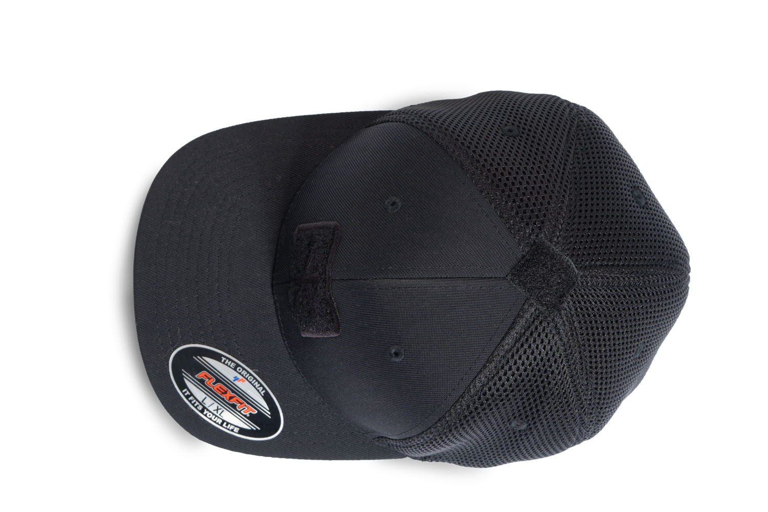LMSGear Flexfit Mesh Hybrid Cap Black on Black – LMS GEAR | Baseball Caps