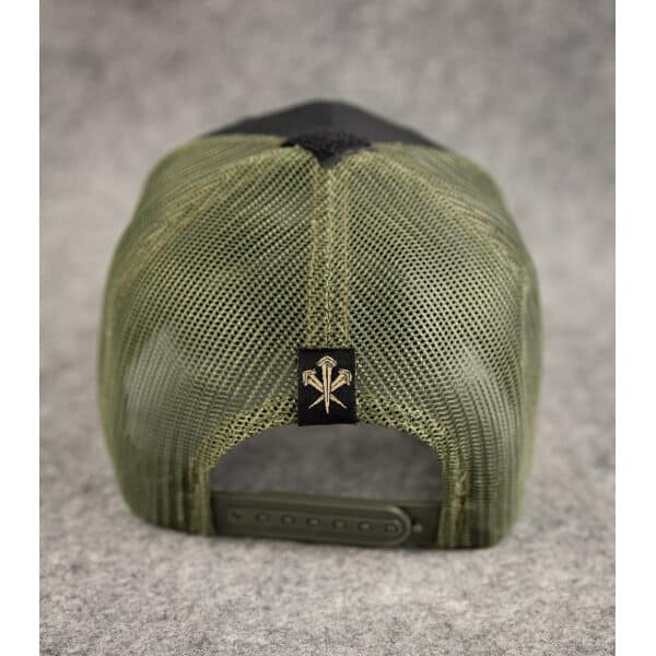 Flexfit Trucker Cap Black Olive Drab Nails – Bild 3