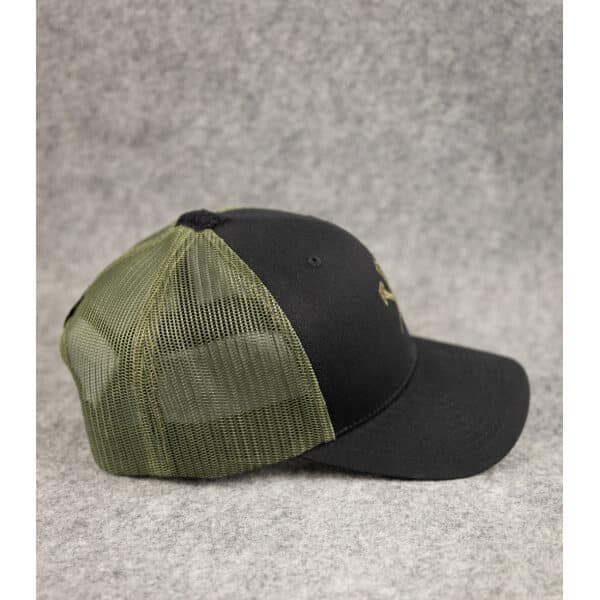 Flexfit Trucker Cap Black Olive Drab Nails – Bild 2