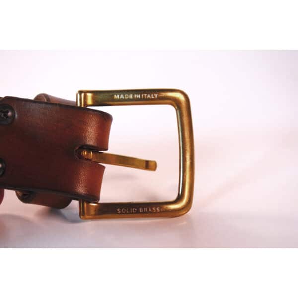 LMSGear X DeeKae's Leatherworkshop THE BELT Pure Brass – Bild 6