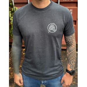 T-Shirt Dark Heather Grey Skeleton Fist