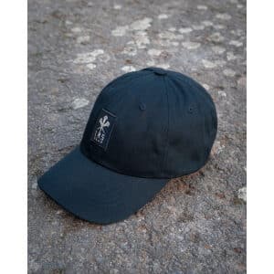 Dad Cap Black Woven Logo