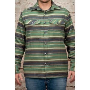 Flannel Overshirt "The Native" Green Stripes