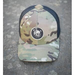 Flexfit Trucker Snapback Multicam Skull n Nails